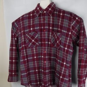 Vintage OUTREACH Men’s XL  Plaid Button Up Flannel
